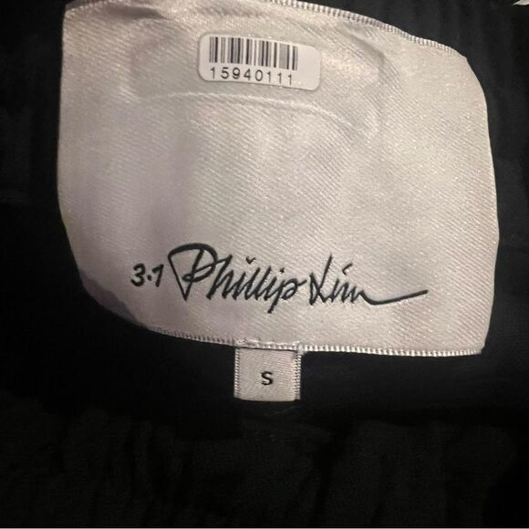 3.1 Phillip Lim womens Denim Combo Pants with drawstring size small - Picture 11 of 11